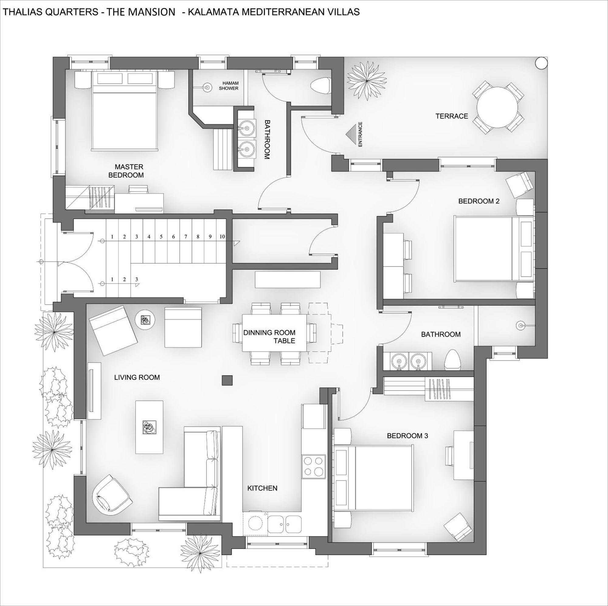 Thalias Quarters - Kalamata Mediterranean Villas ภายนอก รูปภาพ